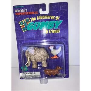 Vintage 1996 The Adventures of Gumby & Friends Mini Superflexibles NEW Sealed